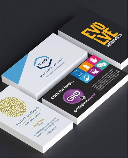 Examples of branding and business card design